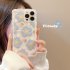 Phone Case Strawberry Flower Pattern Wavy Edge Smart Phone Protective Cover Compatible for IPhone 15 14 13 Pro Max Transparent blueberry flowers 15 Pro