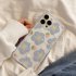 Phone Case Strawberry Flower Pattern Wavy Edge Smart Phone Protective Cover Compatible for IPhone 15 14 13 Pro Max Transparent blueberry flowers 15 Pro