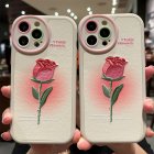 Phone Case Tulip Flower Pattern Design Soft Shell Cover Compatible For Iphone Series 14