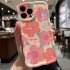 Phone Case Watercolor   Oil Painting Flowers For Iphone Series Protective Cover watercolor blue 14 Pro