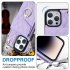 Phone Case With Adjustable Ring Holder Lanyard Wallet Bag Phone Case Protective Shockproof Leather Case For IPhone 15 Mint Green iPhone15plus