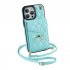 Phone Case With Adjustable Ring Holder Lanyard Wallet Bag Phone Case Protective Shockproof Leather Case For IPhone 15 brown iPhone15
