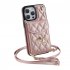 Phone Case With Adjustable Ring Holder Lanyard Wallet Bag Phone Case Protective Shockproof Leather Case For IPhone 15 brown iPhone15