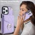 Phone Case With Adjustable Ring Holder Lanyard Wallet Bag Phone Case Protective Shockproof Leather Case For IPhone 15 brown iPhone15