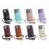 Phone Case With Adjustable Ring Holder Lanyard Wallet Bag Phone Case Protective Shockproof Leather Case For IPhone 15 brown iPhone15