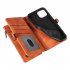 Phone Case With Card Holder Magnetic Closure Zipper Pouch PU Leather Stand Shockproof Case Compatible For IPhone 15 black iPhone 15 plus