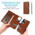 Phone Case With Card Holder Flip Book PU Leather Protective Cover Shockproof Shell Phone Cover Compatible For IPhone 15 brown iPhone15 Pro