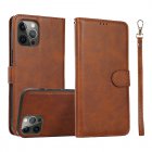 Phone Case With Card Holder Flip Book PU Leather Protective Cover Shockproof Shell Phone Cover Compatible For IPhone 15 brown iPhone15 Pro
