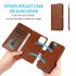 Phone Case With Card Holder Flip Book PU Leather Protective Cover Shockproof Shell Phone Cover Compatible For IPhone 15 brown iPhone15Promax