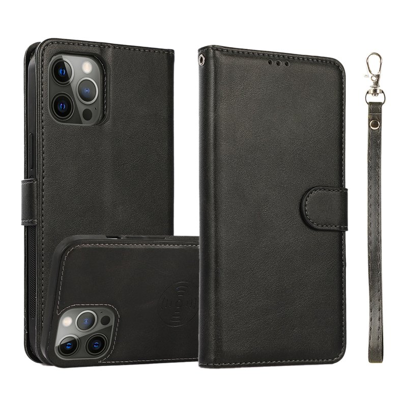 Phone Case With Card Holder Flip Book PU Leather Protective Cover Shockproof Shell Phone Cover