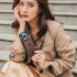 Phone Case Wristband Wallet Style Case With Card Slot camouflage brown for iPhone14 PRO