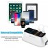 Phone Charger 8 USB Ports LCD Display Smart Charging Station Travel Portable Charger for iPhone Samsung Xiaomi  QC3 0 US Plug