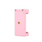 Phone Clamp Quick Release Clip Tripod Mount with 1 4 inch Screw Hole for Smartphone Pink