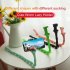 Phone Holder Multi functional Cute Worm Lazy Mobile Phone Bracket Octopus Triangle Bracket Powerful Adsorption for Home Bicycle cyan