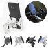 Phone Holder Sturdy Motorcycle Bike Handlebar Phone Mount With Silicone Cushion Suitable For 4 7 Inch Phones 20 30mm Handlebar Silver mirror mount