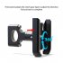Phone Holder Sturdy Motorcycle Bike Handlebar Phone Mount With Silicone Cushion Suitable For 4 7 Inch Phones 20 30mm Handlebar Silver mirror mount