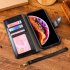 Phone Leather Case with Card Holder Flip Phone Wallet Black for iPhone 14