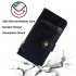 Phone Leather Case with Card Holder Flip Phone Wallet Black for iPhone 14 Pro