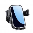 Phone Mount For Car Vent Hands Free Cradle Air Vent Cell Phone Holder Universal For 4.7-7 Inch Mobile Phone Silver edge