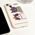 Phone Protection Case Cartoon Funny Cat Shockproof Cover Mobile Phone Protective Skin Precise Hole Position Compatible For IPhone 2 Cats in Christmas Hats 15pro