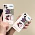 Phone Protection Case Cartoon Funny Cat Shockproof Cover Mobile Phone Protective Skin Precise Hole Position Compatible For IPhone 2 Cats in Christmas Hats 15pro