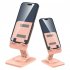 Phone Stand 360 Degree Rotating Folding Cell Phone Holder Multi functional Tablet Rack For Ipad girl pink