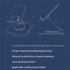 Phone Stand 360 degree Rotatable Angle Height Adjustable Foldable Desktop Tablet Phone Holder Bracket gray