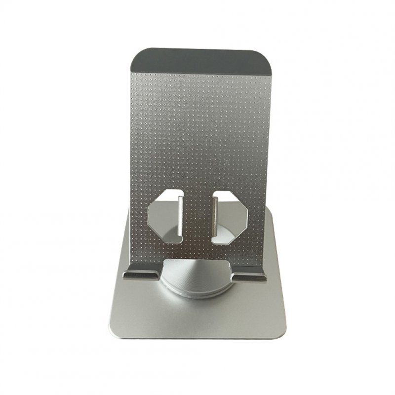 Phone Stand 360-degree Rotatable Angle Height Adjustable Foldable Desktop Tablet Phone Holder Bracket silver