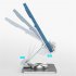 Phone Stand 360 degree Rotatable Angle Height Adjustable Foldable Desktop Tablet Phone Holder Bracket Tyrant gold