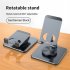 Phone Stand 360 degree Rotatable Angle Height Adjustable Foldable Desktop Tablet Phone Holder Bracket Tyrant gold
