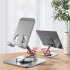 Phone Stand 360 degree Rotatable Angle Height Adjustable Foldable Desktop Tablet Phone Holder Bracket Tyrant gold