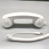 Phone Telephone Anti radiation Receivers Universal Fashion Retro Cell Phone Handset External Microphone White