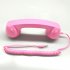 Phone Telephone Anti radiation Receivers Universal Fashion Retro Cell Phone Handset External Microphone White