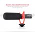 Photographic Interview Reporter Video Recording Microphone for DSLR Camera black