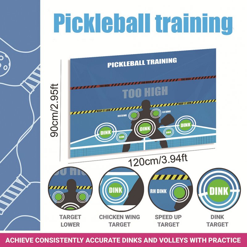 Pickleball Rebounder Training Aid Bouncing Training Aid, Dink Master Exercise, Pickleball Dink Wall Pad For Indoor Outdoor Home Gym Wall Multifunctional Training 120*90cm