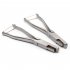 Pig Ear Plier Stainless Steel Pig Ear Punch Pliers U Shaped V Shaped Animal Ear Pliers Veterinary Ear Marking Pliers Animal Identify Tool Farm Animals Livestock