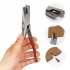 Pig Ear Plier Stainless Steel Pig Ear Punch Pliers U Shaped V Shaped Animal Ear Pliers Veterinary Ear Marking Pliers Animal Identify Tool Farm Animals Livestock
