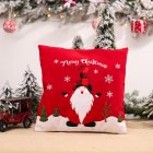 Pillow Cover Pillowcase Cushion Christmas Decorations Linen Printed Pillowcases For Living Room Sofa S9006 red Santa Claus pillowcase