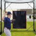 Pitching Backdrop 4 8ft x 5 9ft Batting Cage Backdrop Fastpitch Baseball Backstop Backstop With Striking Zone Net Saver For Baseball Softball Batting Hitting Pi