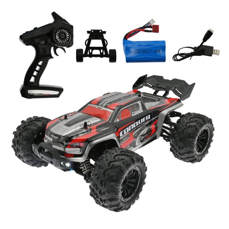 Scy16102 1:16 Rc Car High Speed 35km/h 4wd Drift Racing Car 2.4g Remote Control Truck Vehicle Toys Red 1 Battery