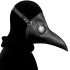 Plague Bird Mouth Doctor Mask Cos Halloween Holiday Party Dance Props black