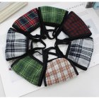 Plaid Mask Cotton Warm Windproof Outdoor Mask Random Color