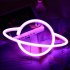 Planet Led Neon Signs  5V USB Battery Powered Aesthetic Hanging Neon Light  High Brightness LED Lighting Planet Lights For Bedroom  Gaming Room Wall Decoration 
