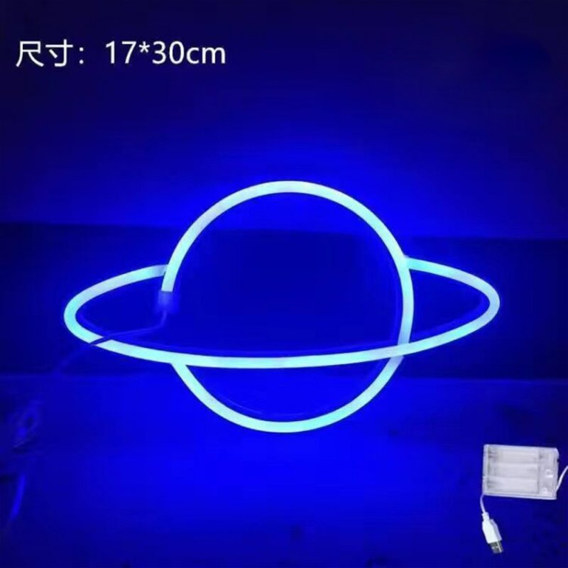 Planet Led Neon Signs, 5V USB/Battery Powered Aesthetic Hanging Neon Light, High Brightness LED Lighting Planet Lights
