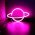 Planet Led Neon Signs  5V USB Battery Powered Aesthetic Hanging Neon Light  High Brightness LED Lighting Planet Lights For Bedroom  Gaming Room Wall Decoration 