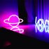 Planet Led Neon Signs  5V USB Battery Powered Aesthetic Hanging Neon Light  High Brightness LED Lighting Planet Lights For Bedroom  Gaming Room Wall Decoration 