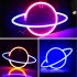 Planet Led Neon Signs  5V USB Battery Powered Aesthetic Hanging Neon Light  High Brightness LED Lighting Planet Lights For Bedroom  Gaming Room Wall Decoration 