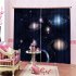 Planet Printing Window Curtain for Balcony Bedroom Kids Room Shading Drapes As shown Width 150cmX Height 166cm