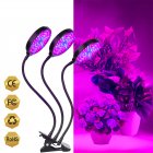 Plant Lights, Full Spectrum LED Grow Lights, With Adjustable Gooseneck, 4H/8H/12H Timer, 5 Dimming Levels, Plant Growing Light, For Plants Seeding Blooming Fruiting 45W (three heads)