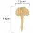 Plant Shaped Wooden  Labels Decorative Garden Tags For Seed Potted Herbs Flowers Vegetables JM00489  Pack of 50 trees 